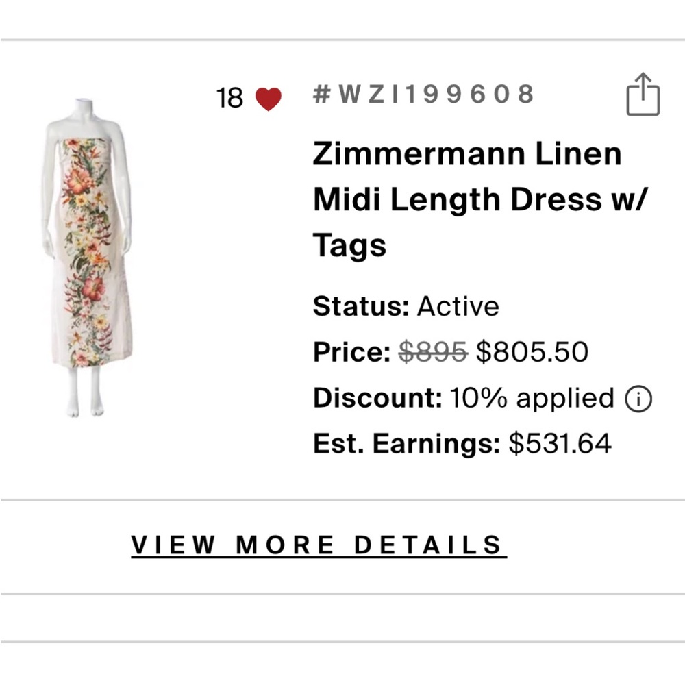 Zimmerman Lexi Column Dress - Picture 5 of 5